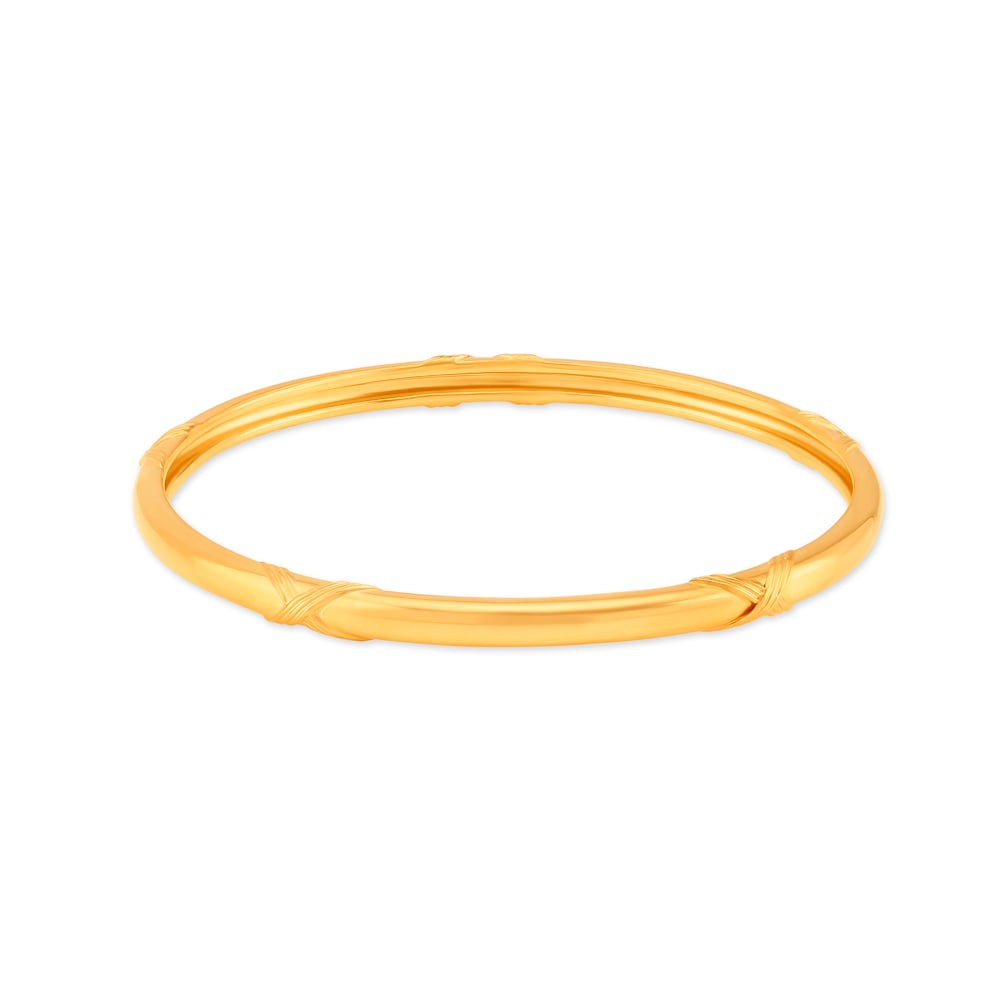 Intricate Polished Gold Bangle,,hi-res image number null