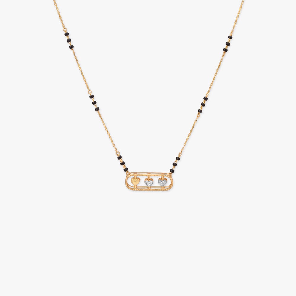 Heartbeat Spark Diamond Mangalsutra,,hi-res image number null