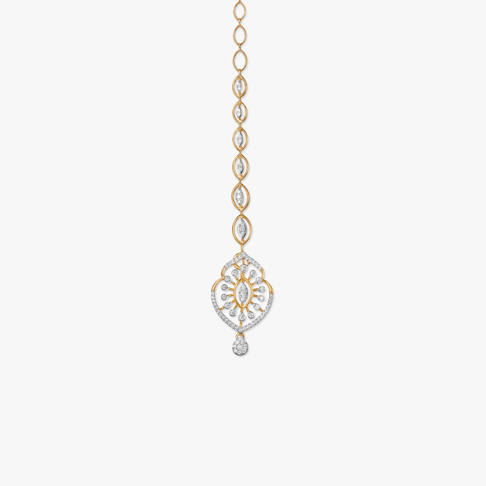 Graceful Bloom Diamond Maang Tikka,,hi-res image number null