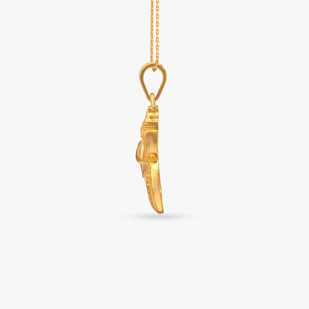 Auspicious Ganesha Gold Pendant,,hi-res image number null