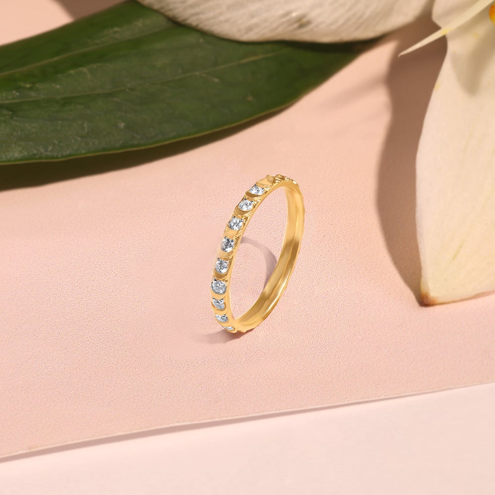 Crescent Moon Diamond Ring,,hi-res image number null