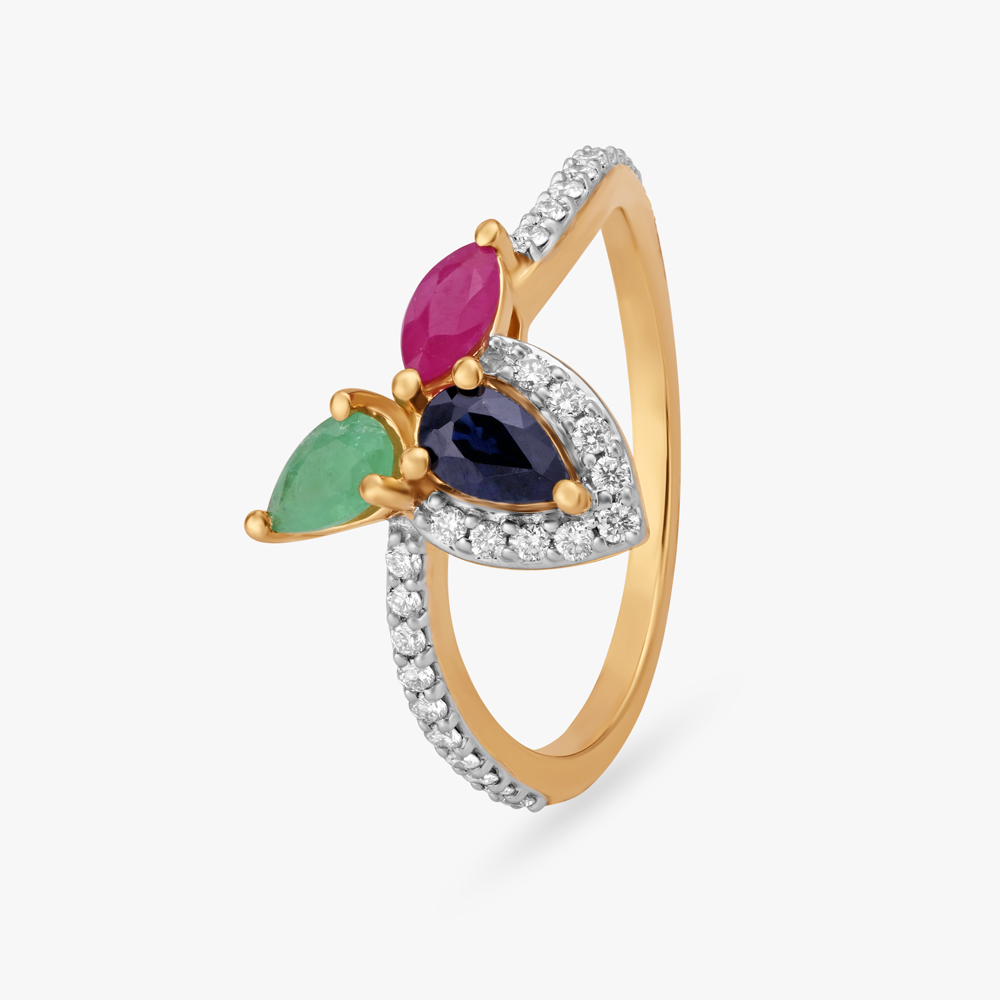 Midnight Bloom Ring,,hi-res image number null