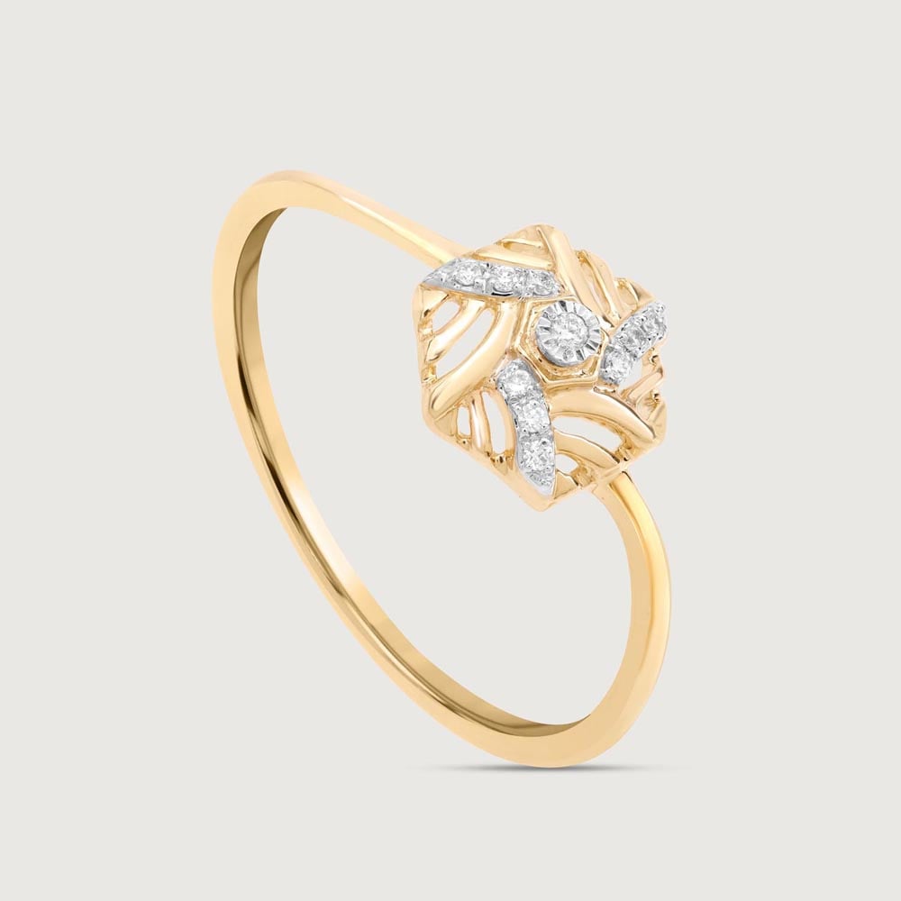Hexagon Gleam Diamond Ring,,hi-res image number null
