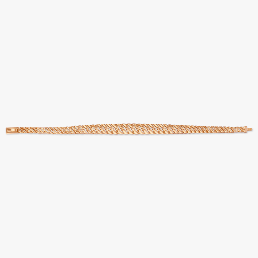 Woven Slant Gold Bracelet,,hi-res image number null
