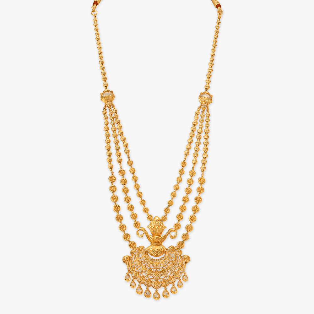 Shola Shringar Gold Necklace Set,,hi-res image number null