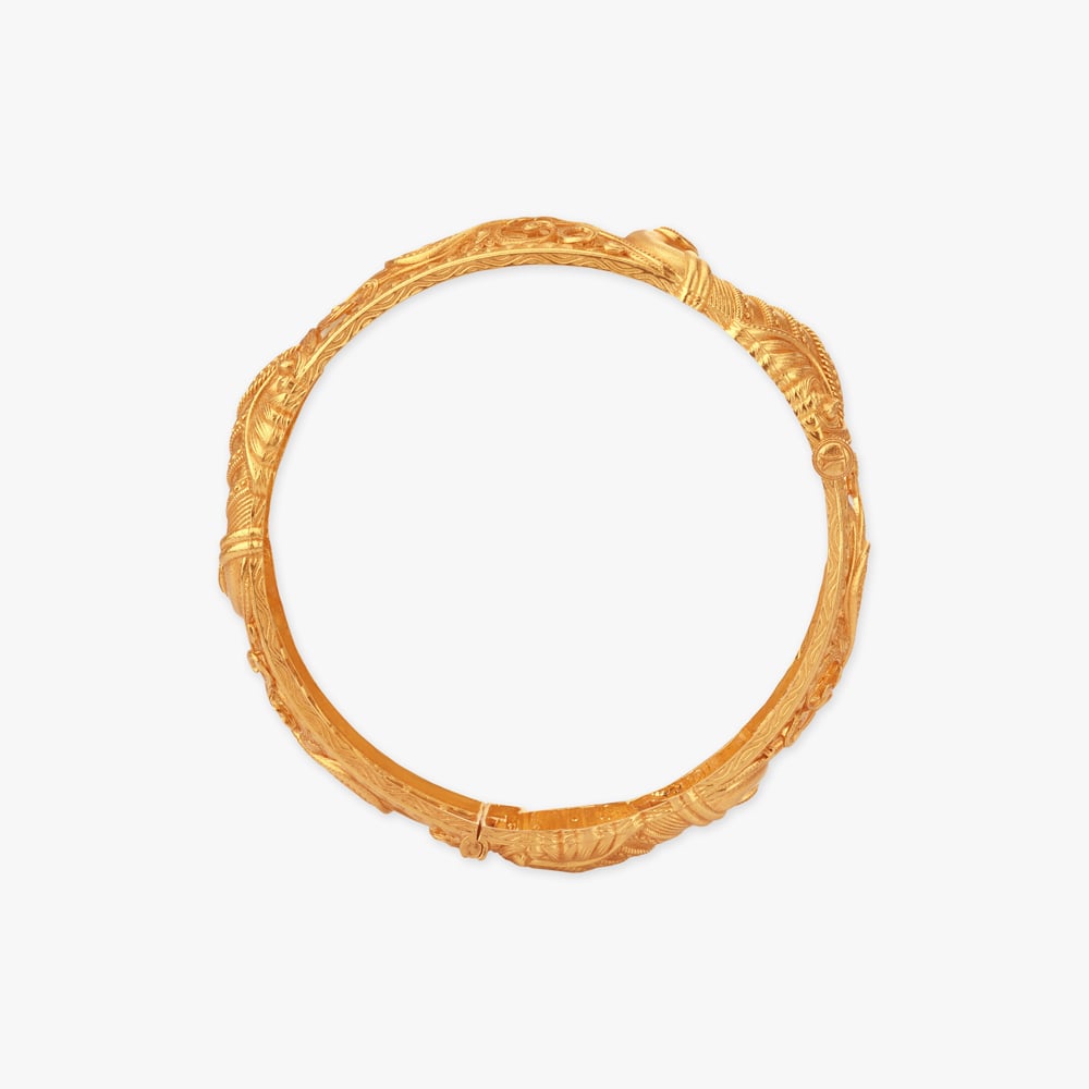 Cosmic Lace Gold Bangle,,hi-res image number null