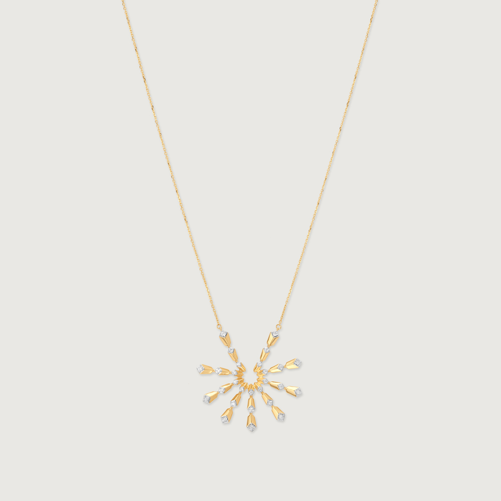 Radiant Burst Diamond Necklace,,hi-res image number null