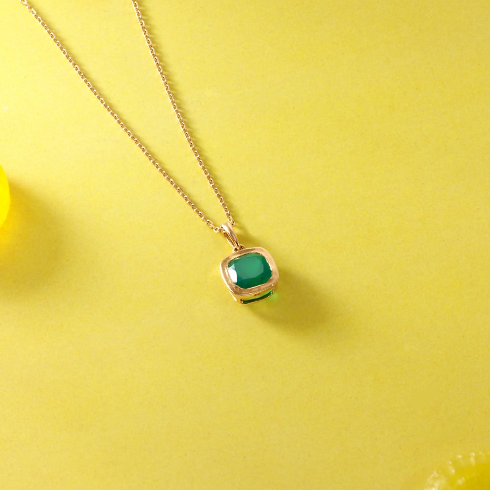 Lustrous Verdant Onyx Necklace,,hi-res image number null