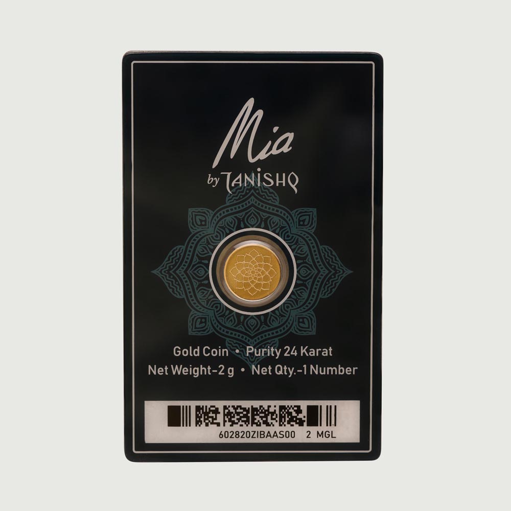 2 Gm 24 Karat Lotus Gold Coin,,hi-res image number null