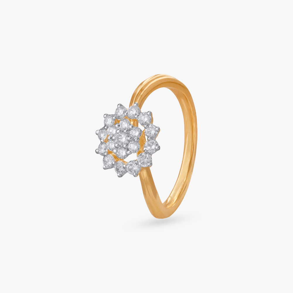 Sparkling Bloom Diamond Finger Ring,,hi-res image number null