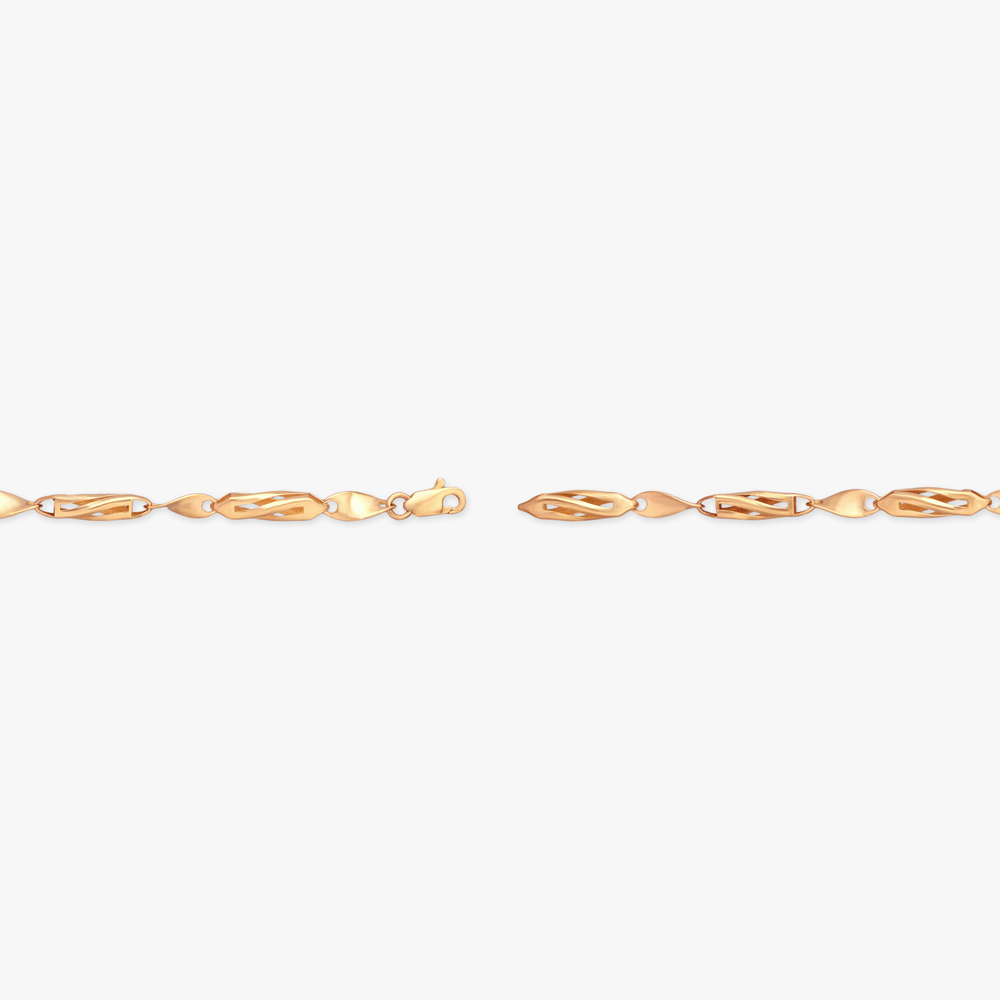 Sculpted Link Gold Bracelet for Men,,hi-res image number null