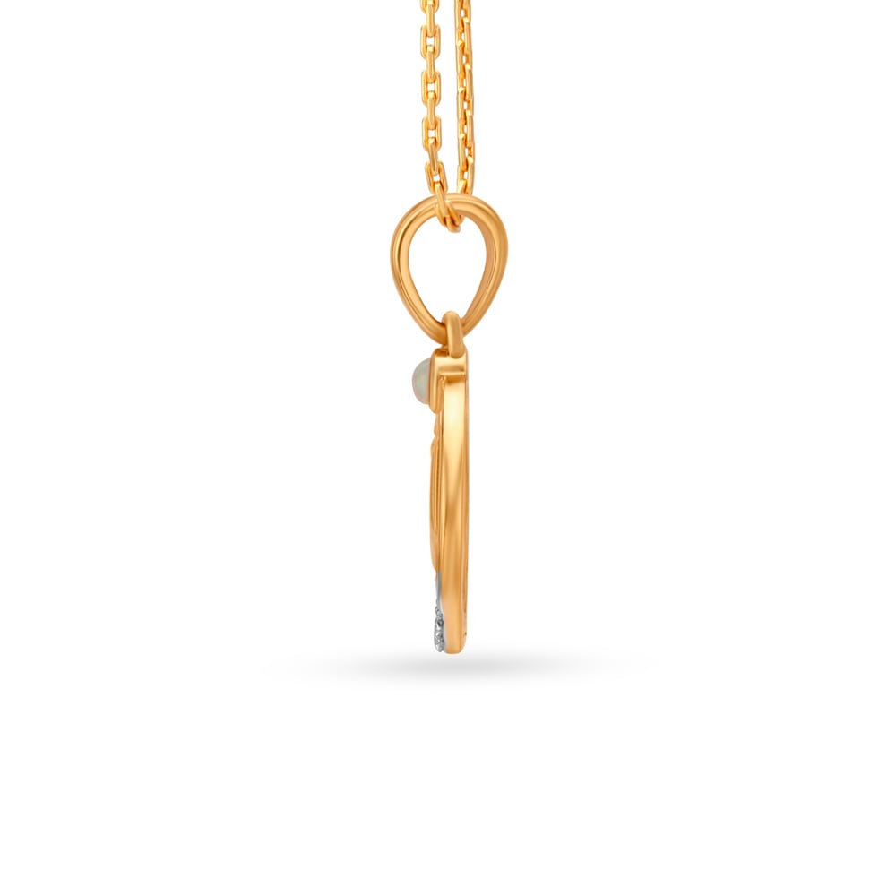 Libra Opal Diamond Pendant,,hi-res image number null