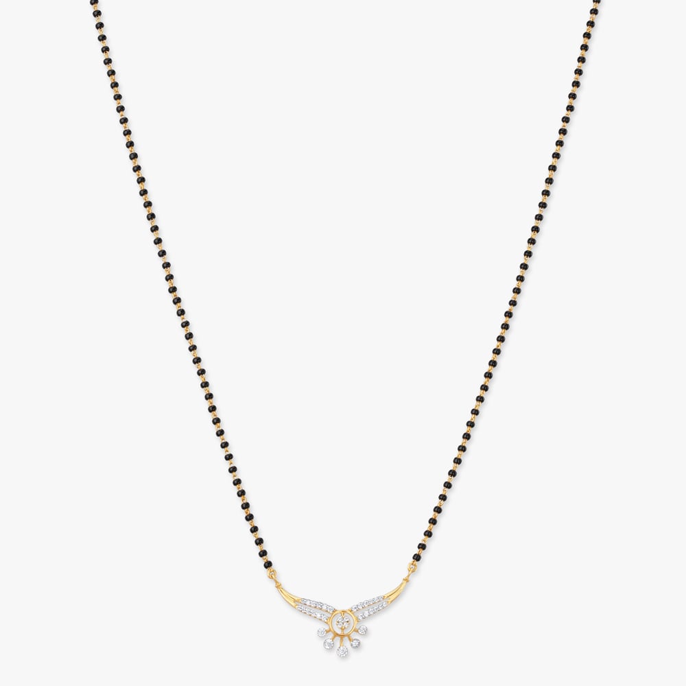 Winged Grace Diamond Mangalsutra,,hi-res image number null