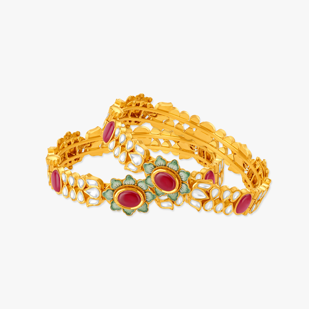 Sumukhi Kundan Polki Bangle,,hi-res image number null