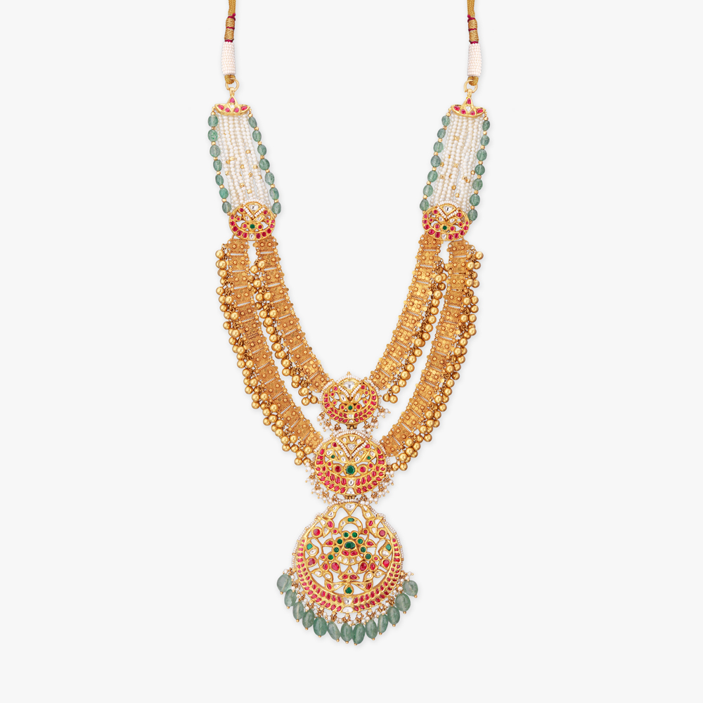 Ethnic Necklace Set with Layered Bead Detailing,,hi-res image number null