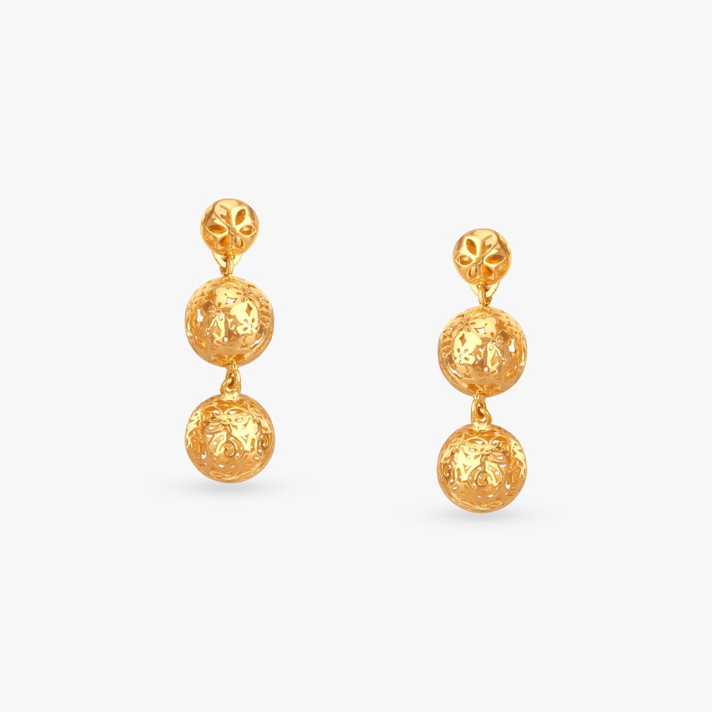 Beaded Bloom Gold Necklace Set,,hi-res image number null