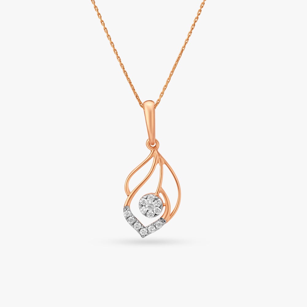 Gorgeous Geometric Diamond Pendant,,hi-res image number null