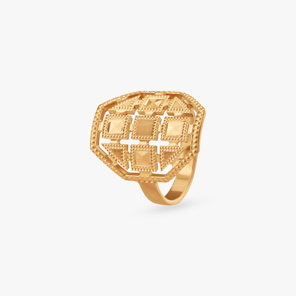 Vintage Charm Gold Ring,,hi-res image number null