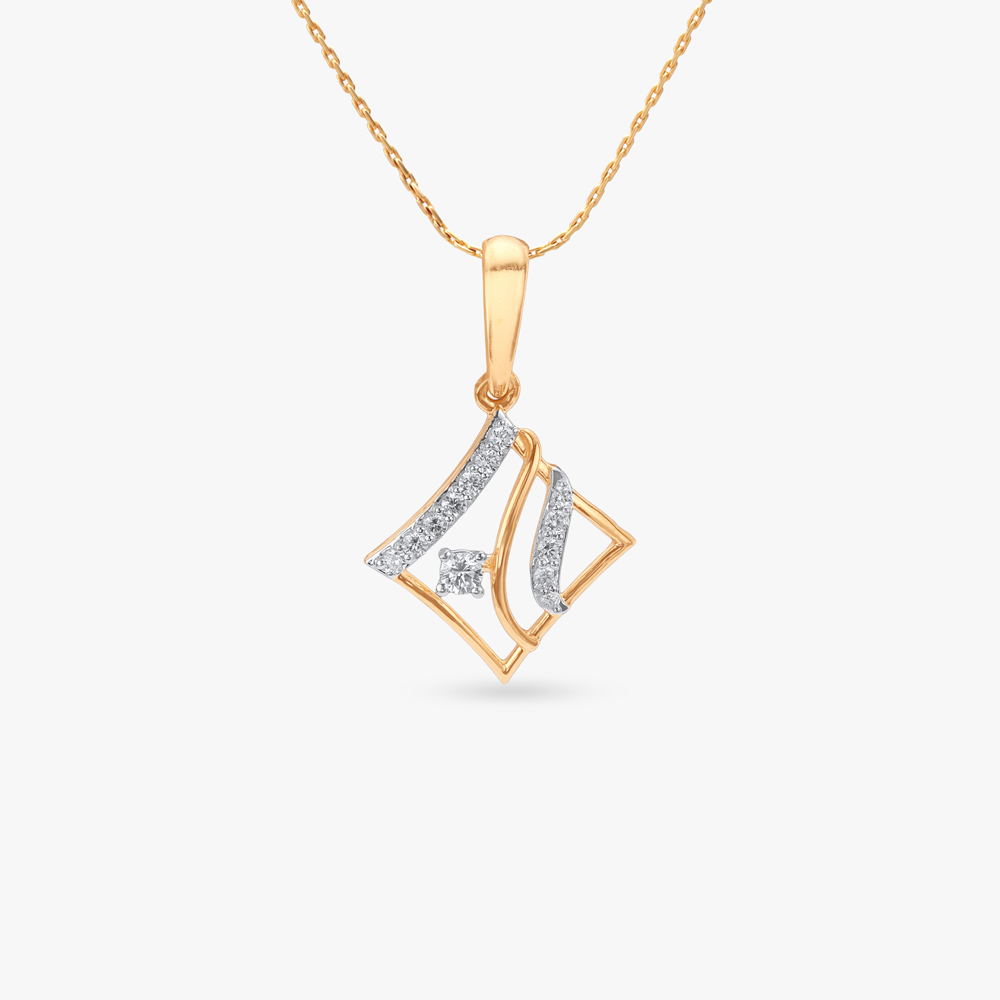 

Breezy Twist Diamond Pendant