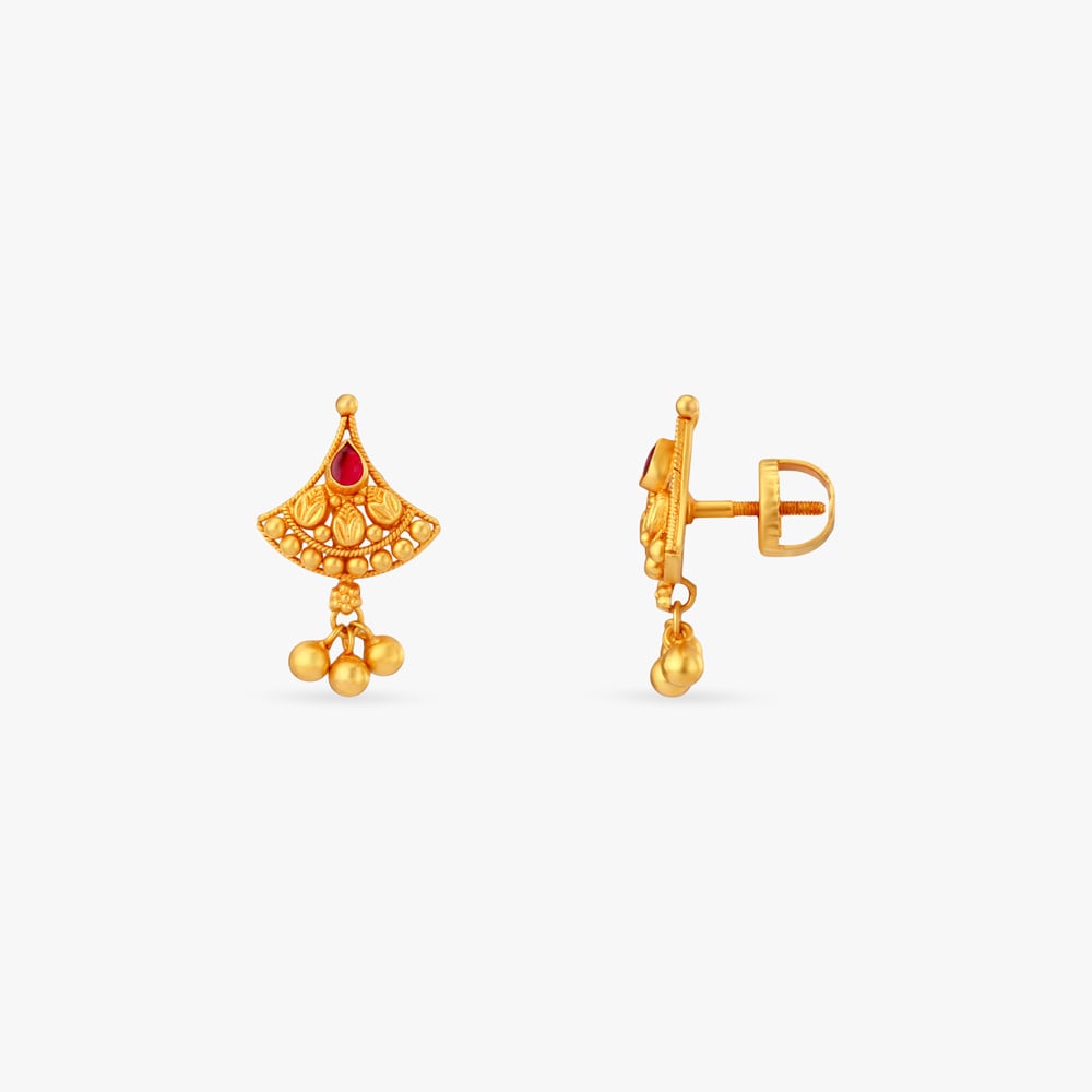 Floral Rhythm Gold Necklace Set,,hi-res image number null