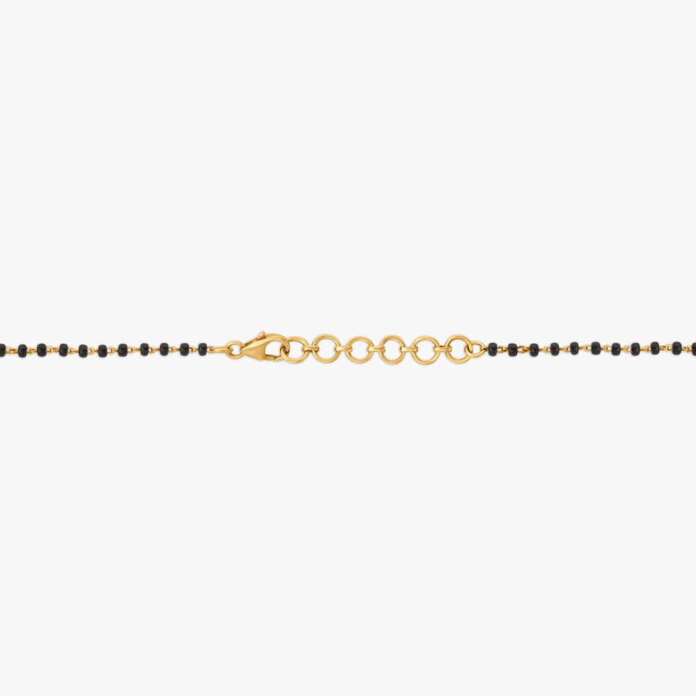 Charming Floral Diamond Mangalsutra,,hi-res image number null
