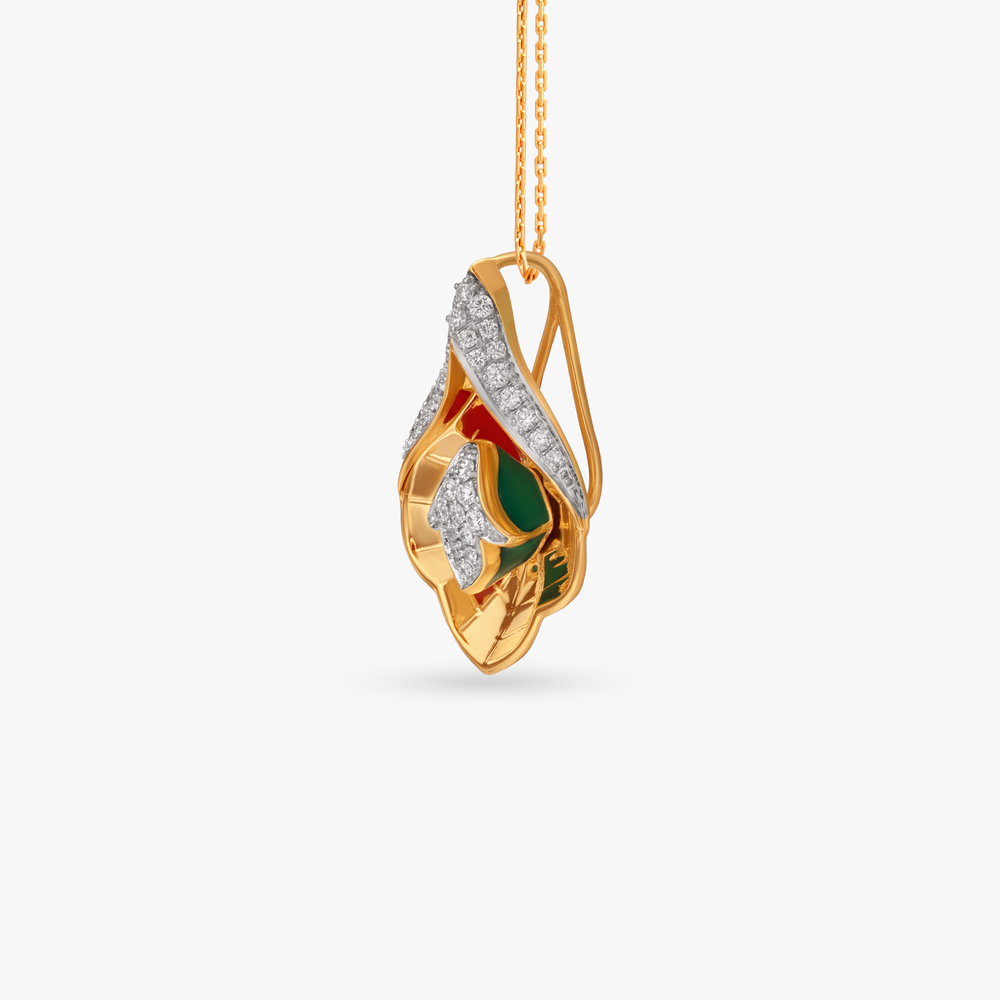 Spectrum Halo Diamond Pendant,,hi-res image number null