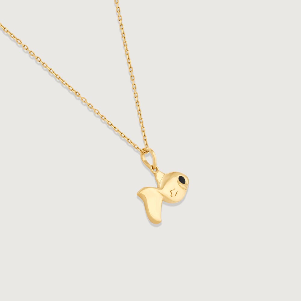 Friendly Fish Gold Pendant,,hi-res image number null