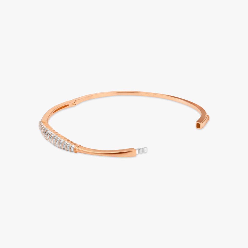Streamlined Sparkle Diamond Bangle,,hi-res image number null