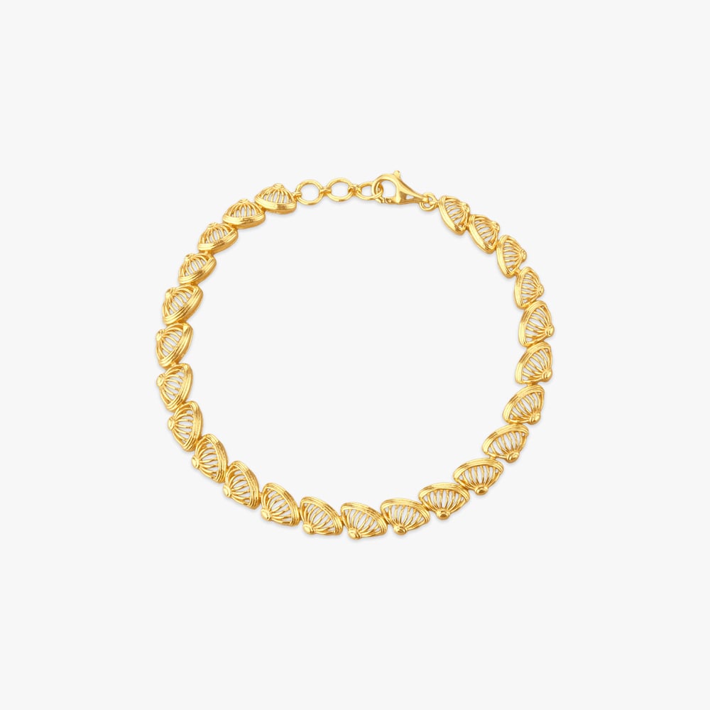

Whispering Leaves Gold Bracelet