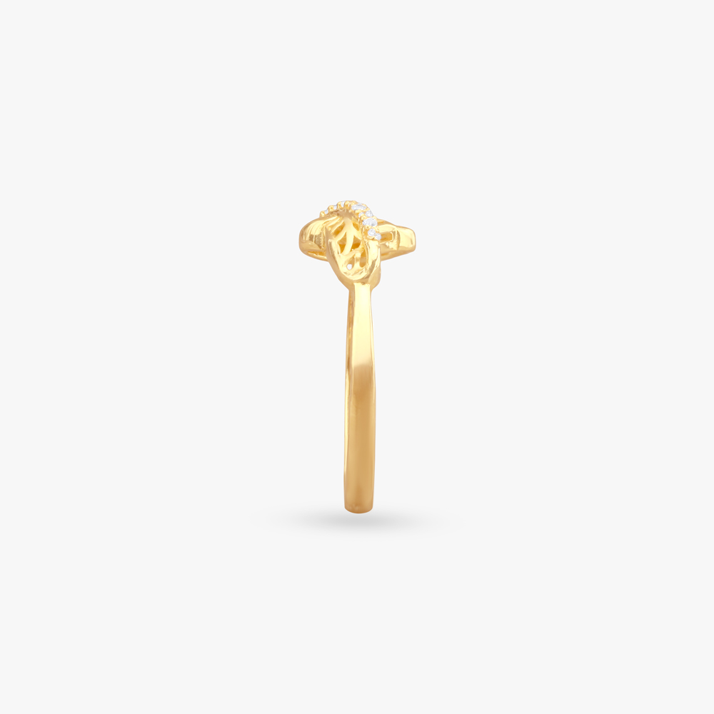 Twist Shine Gold Ring,,hi-res image number null