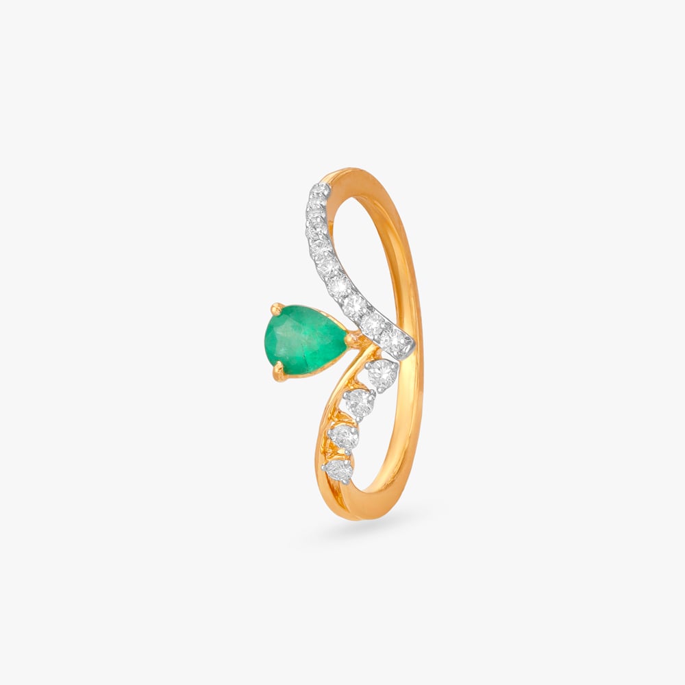 Playful Chic Diamond Finger Ring,,hi-res image number null