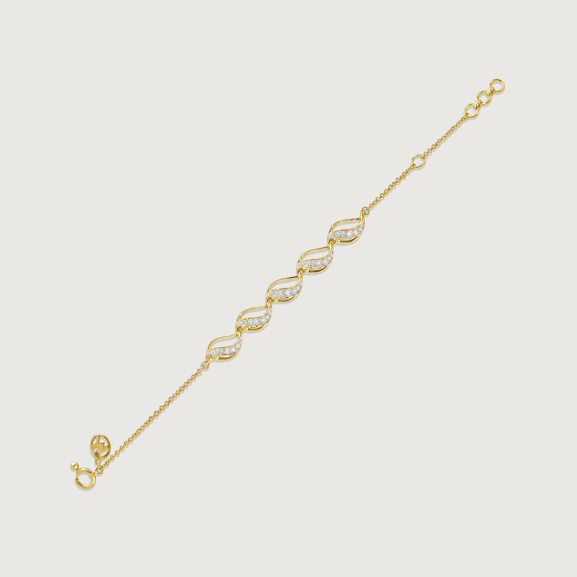 Fluid Flame Diamond Bracelet,,hi-res image number null
