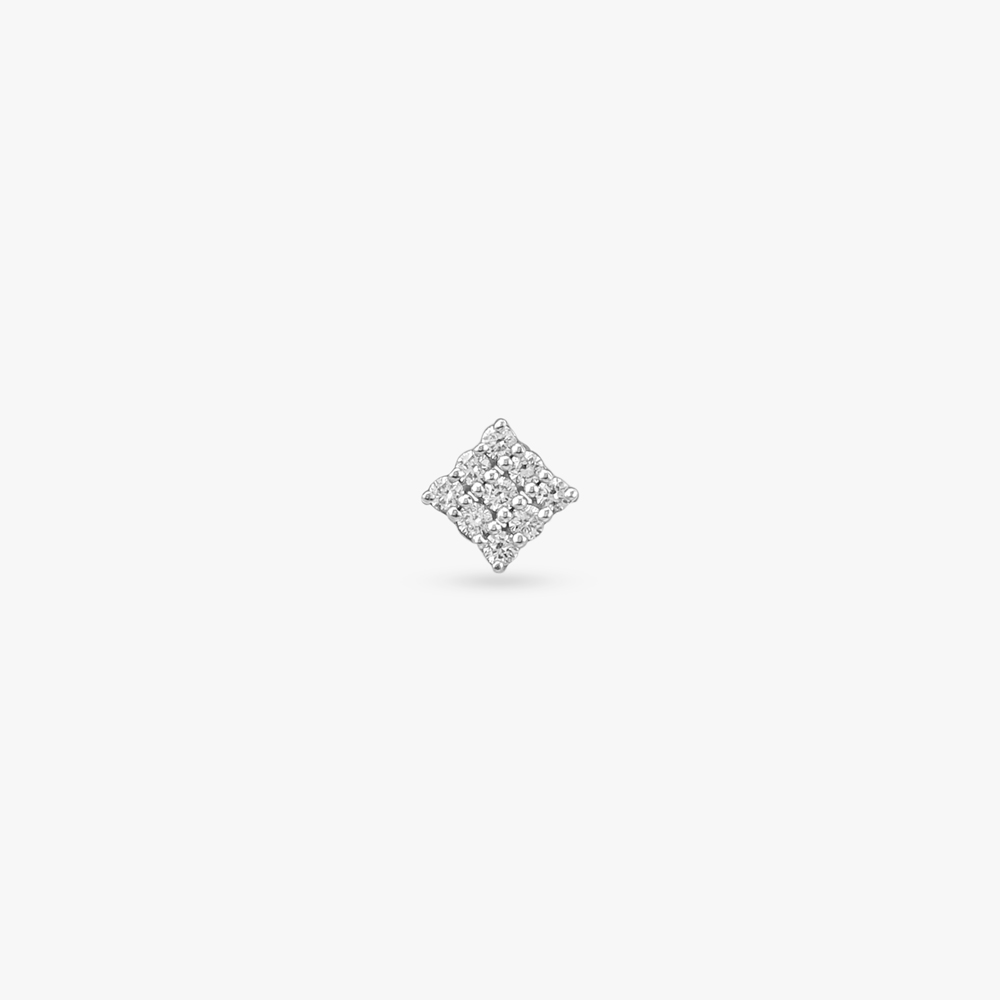 Grid Gleam Diamond Nose Pin,,hi-res image number null