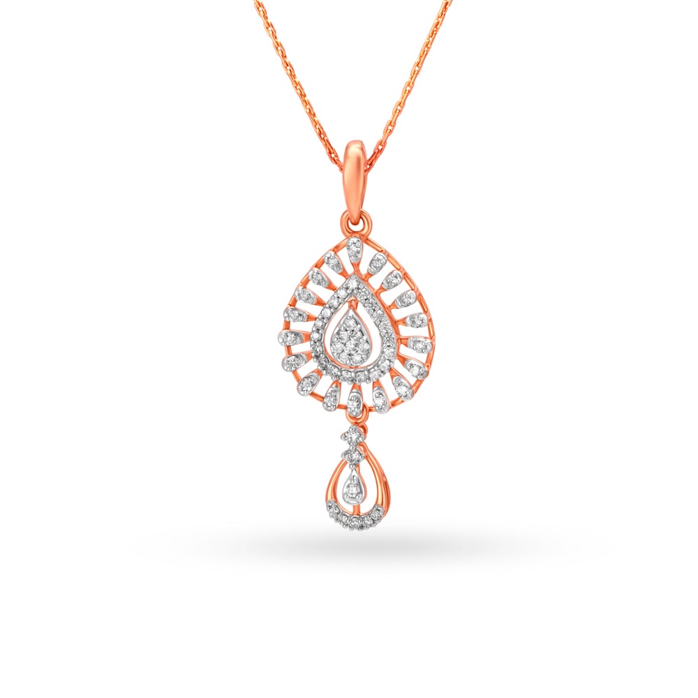 Enticing Teardrop Diamond Pendant,,hi-res image number null