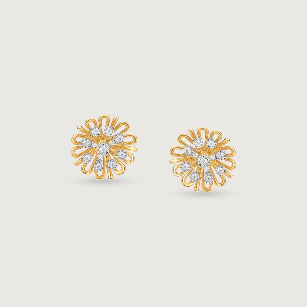 Everbloom Daisy Diamond Stud Earrings,,hi-res image number null