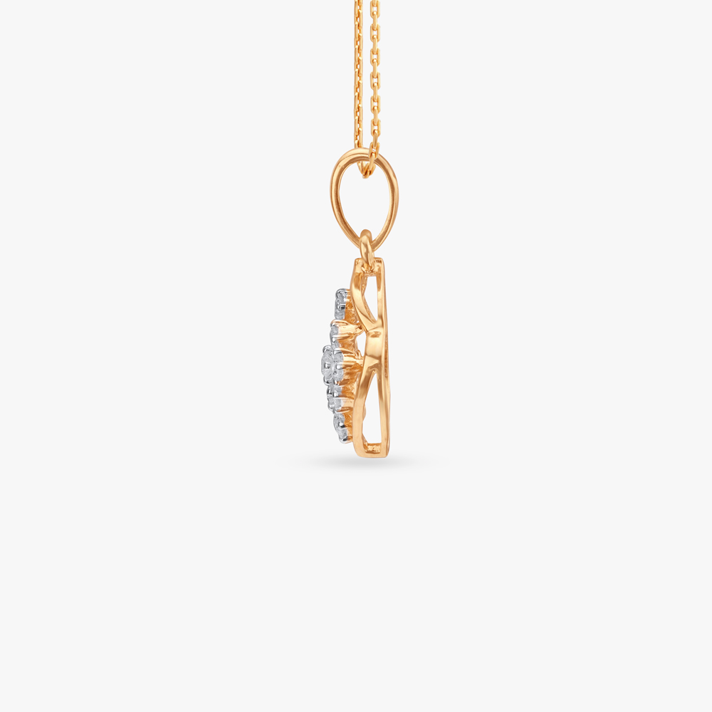 Vintage Lattice Diamond Pendant,,hi-res image number null