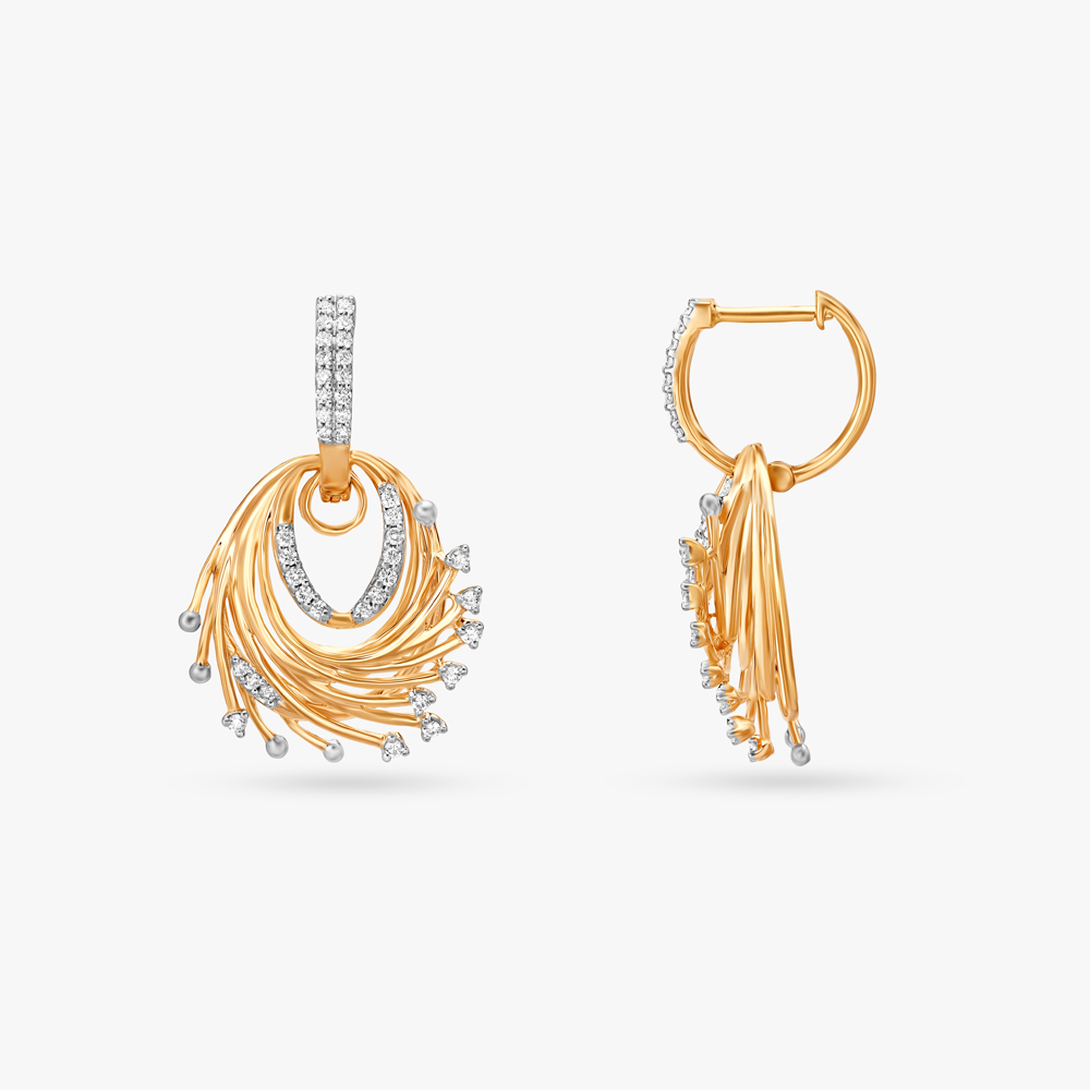 Burst of Sunshine Diamond Drop Earrings,,hi-res image number null