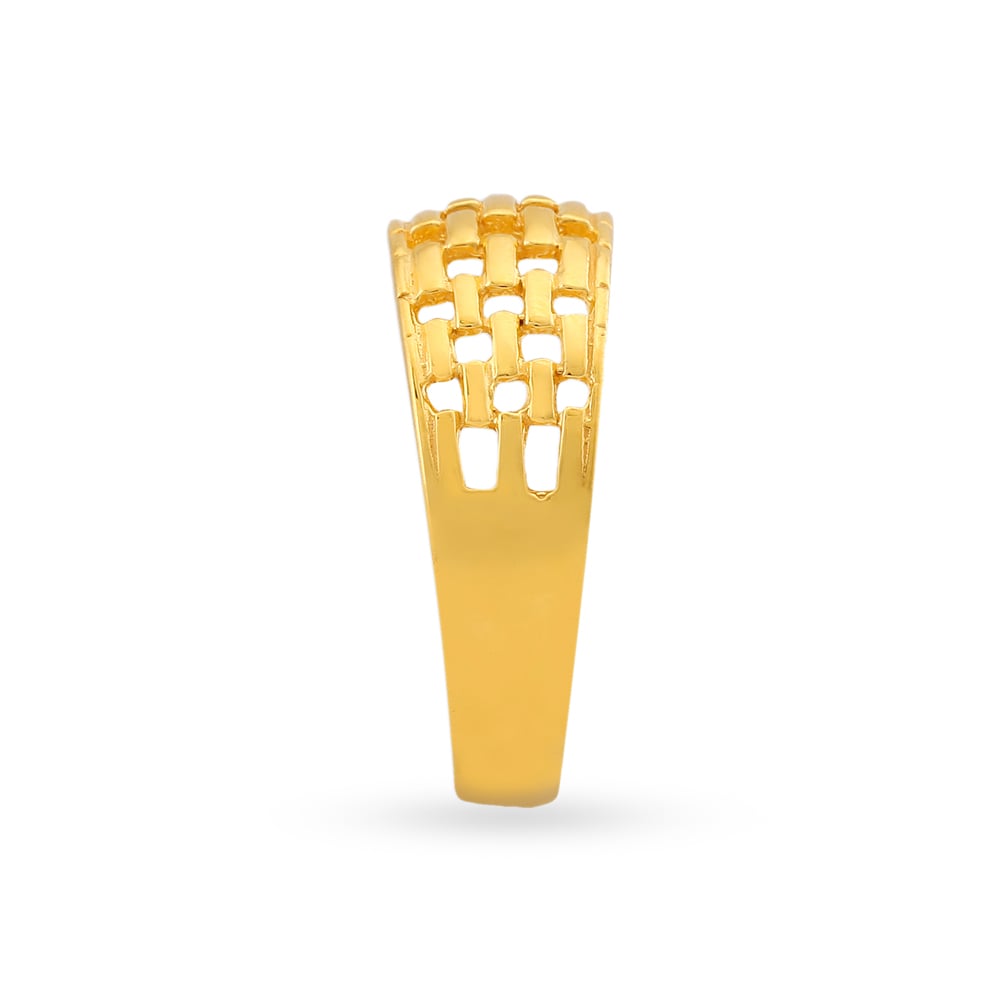 Contemporary 22 Karat Yellow Gold Finger Ring,,hi-res image number null