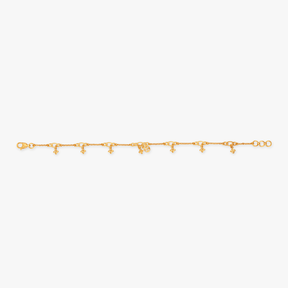 Delicate Charm Gold Bracelet,,hi-res image number null
