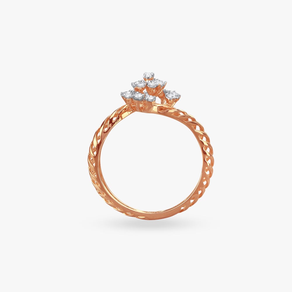 Enchanting Floral Diamond Finger Ring,,hi-res image number null