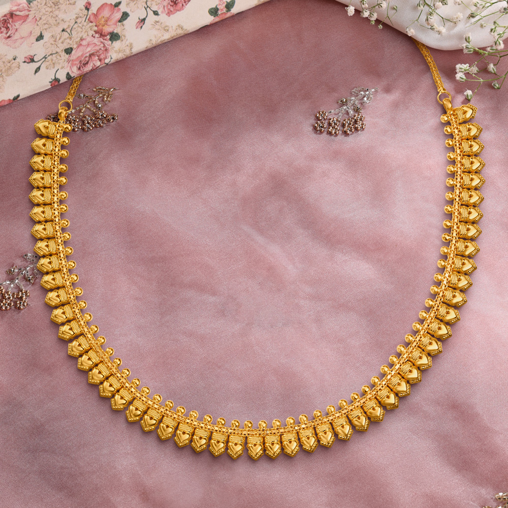 Stately Die Work Necklace