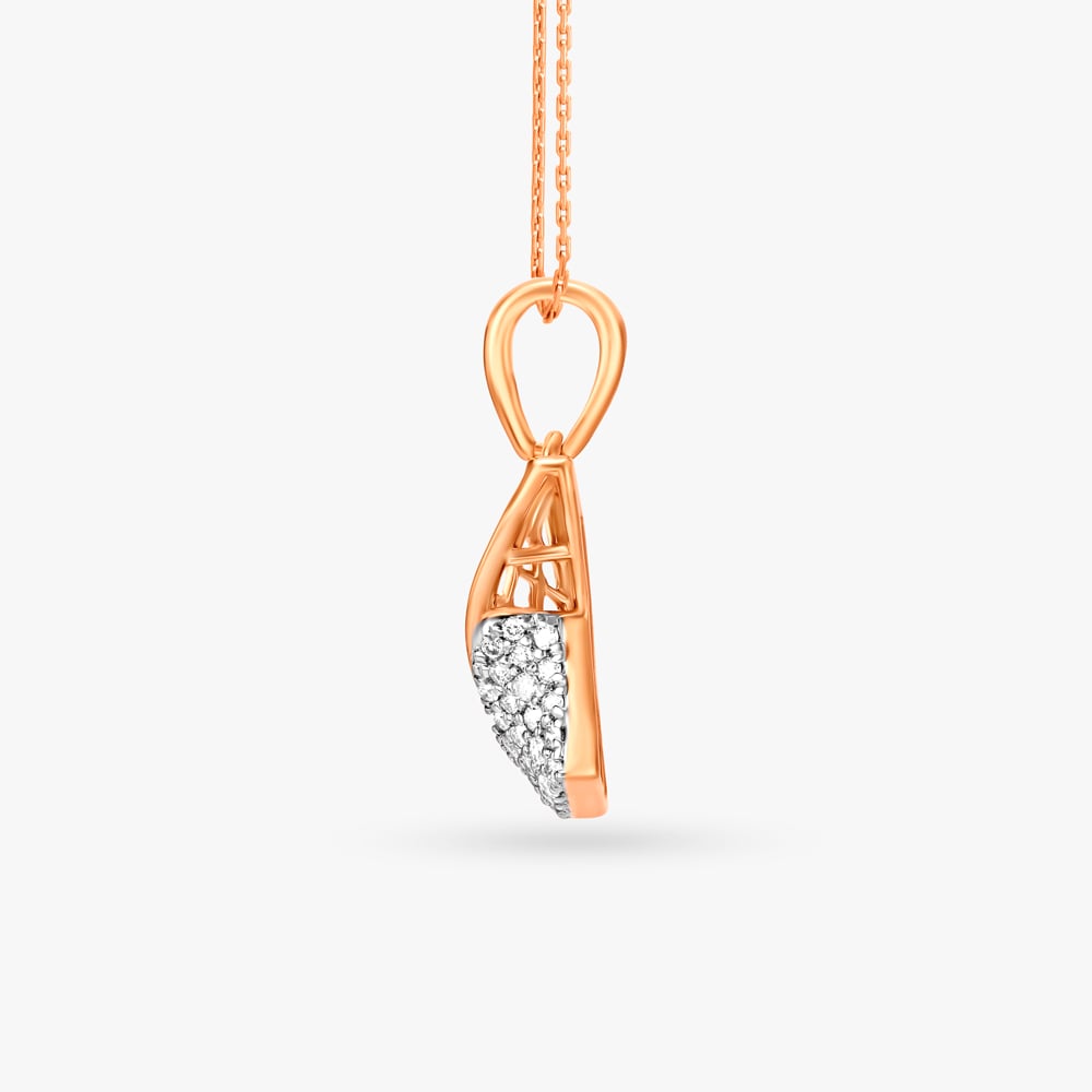 Lovely Geometry Diamond Pendant and Earrings Set,,hi-res image number null