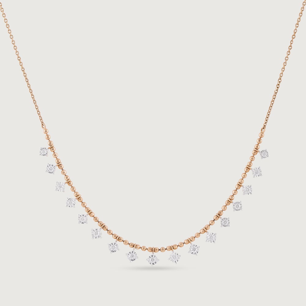 Radiant Strobe Gold & Diamond Necklace,,hi-res image number null