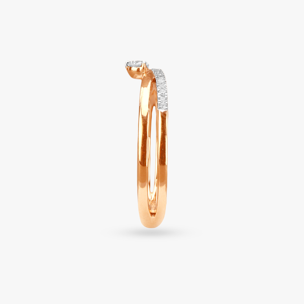Crossover Diamond Finger Ring,,hi-res image number null