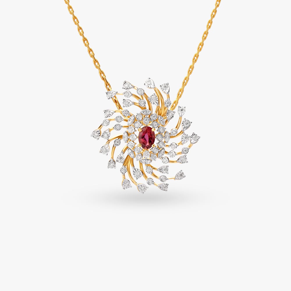 Opulent Diamond Pendant and Earrings Set,,hi-res image number null