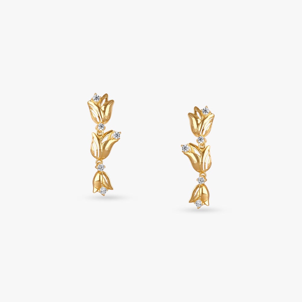 Tulip Whisper Gold Necklace Set,,hi-res image number null