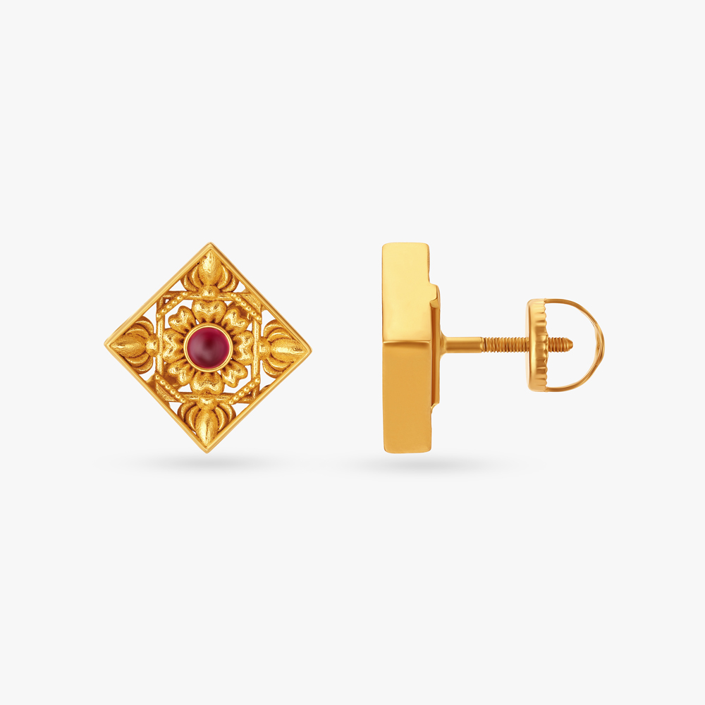 Ramappa Temple Detail Earrings,,hi-res image number null