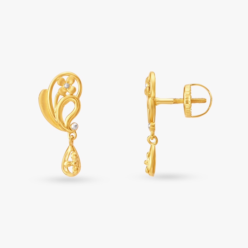 Elegant Paisley Drop Earrings,,hi-res image number null