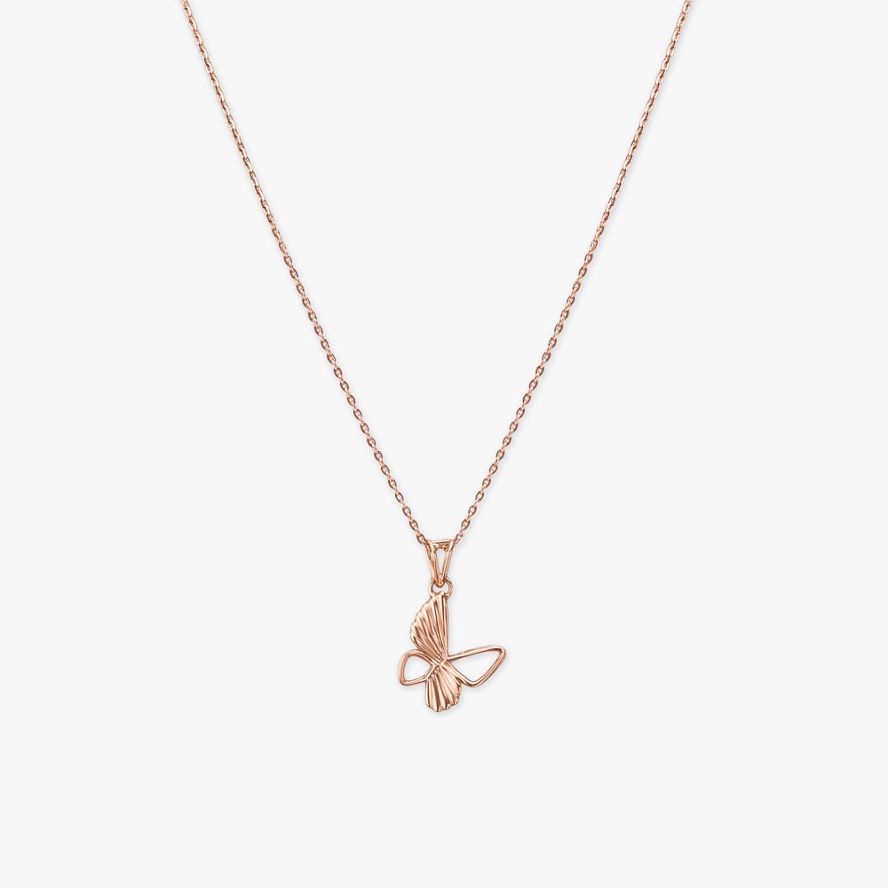 

Whisper Wing Gold Pendant with Chain