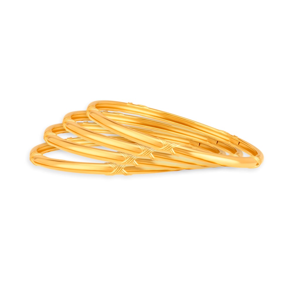Engraved Gold Bangles,,hi-res image number null